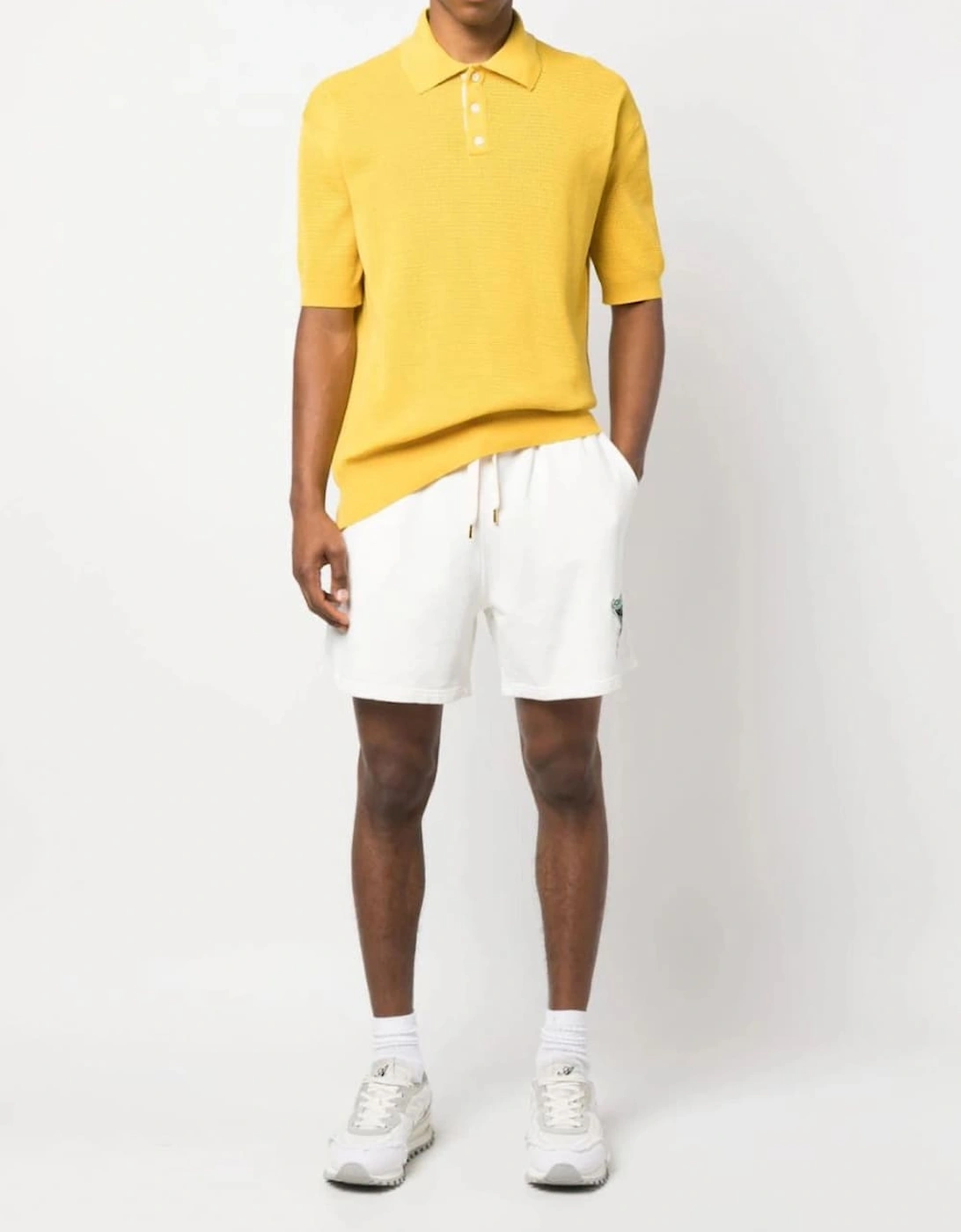 Tennis Club Cotton Shorts White