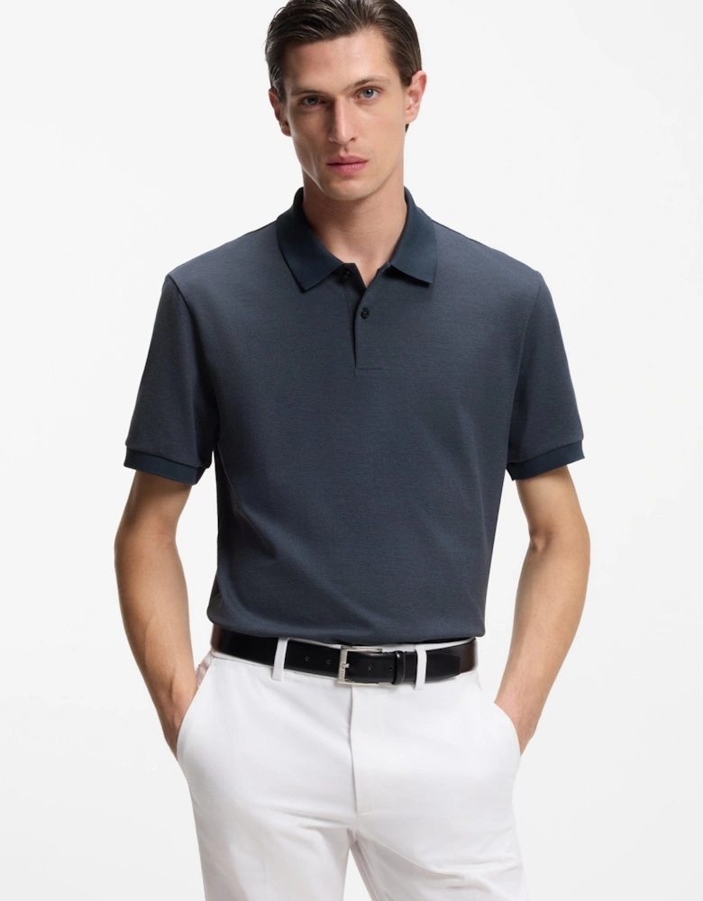 BOSS Black H Parlay Polo Shirt 405 Dark Blue