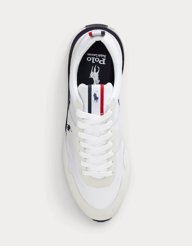 TRAIN 89 RIB Mens Casual Trainers White/Navy/Red