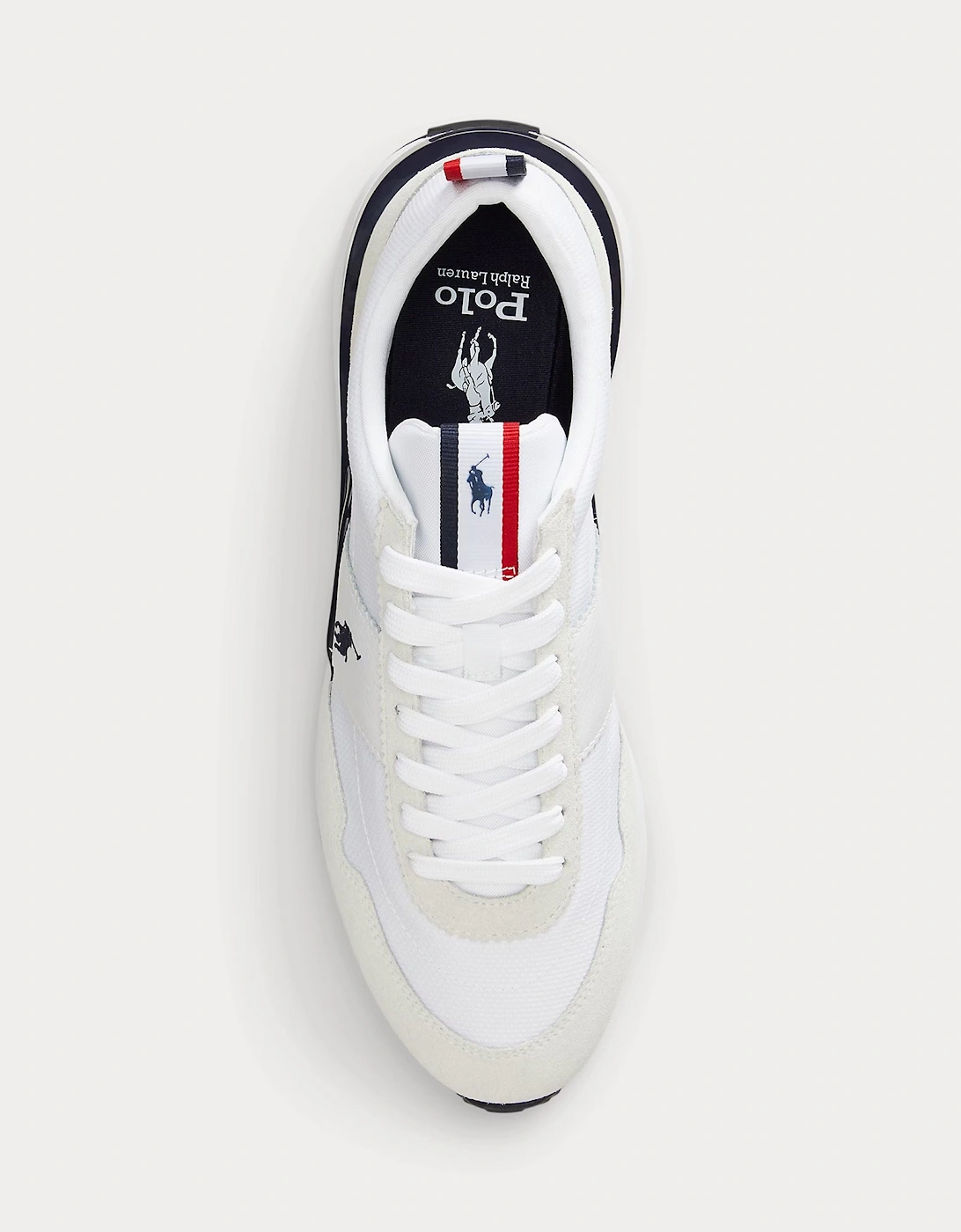 TRAIN 89 RIB Mens Casual Trainers White/Navy/Red