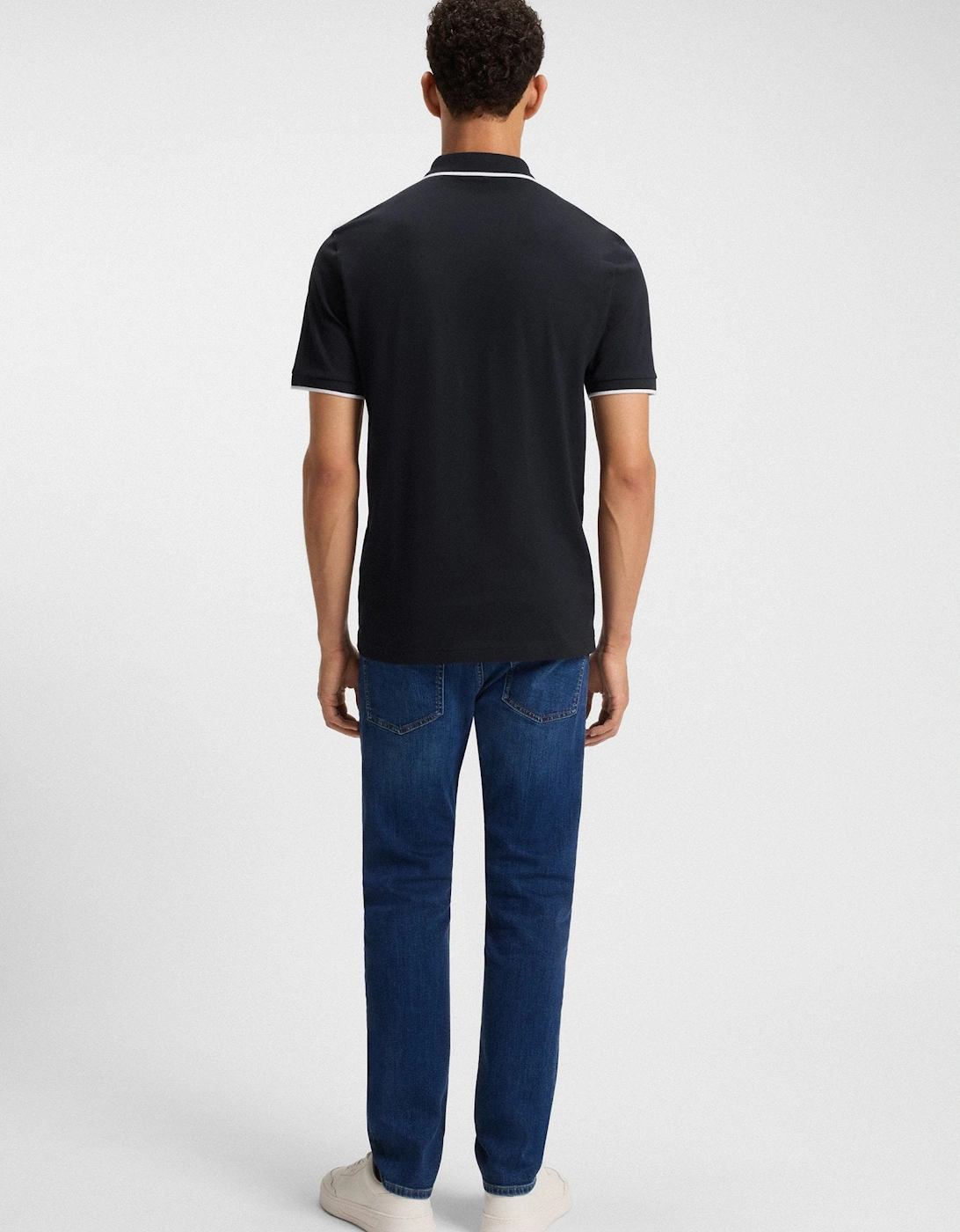 BOSS Orange Passertip Polo Shirt S1-26 404 Dk Blue