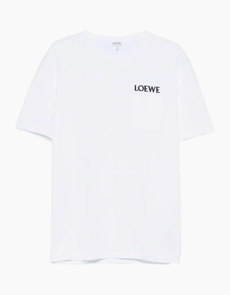Pocket Embroidered Logo T-Shirt White
