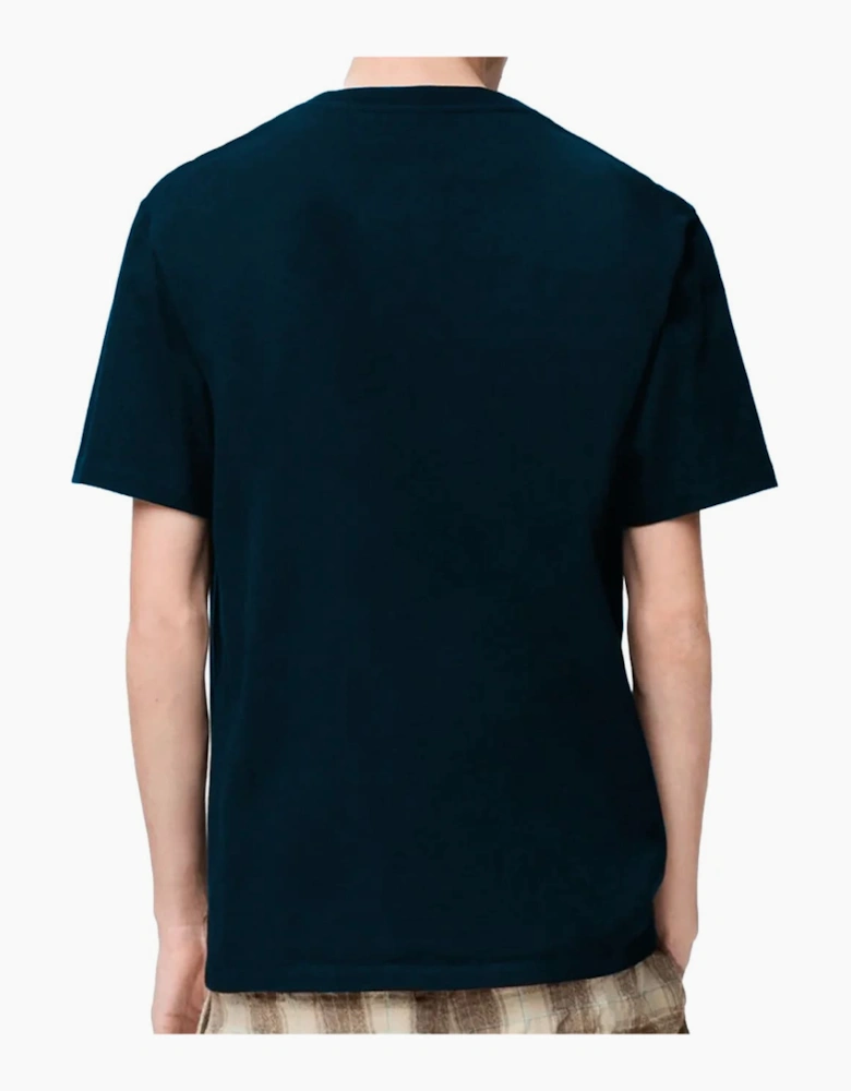 Pocket Embroidered Logo T-Shirt Navy