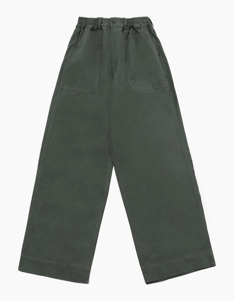 One Tuck Wide Fatigue Pants