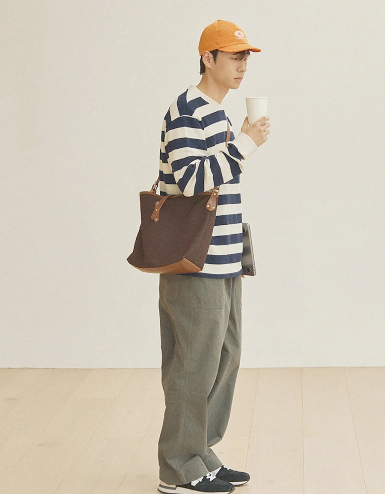 One Tuck Wide Fatigue Pants