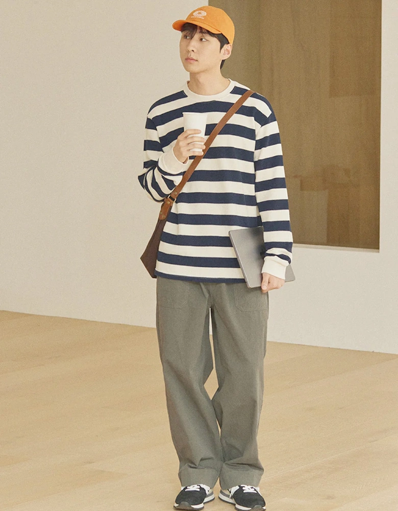 One Tuck Wide Fatigue Pants