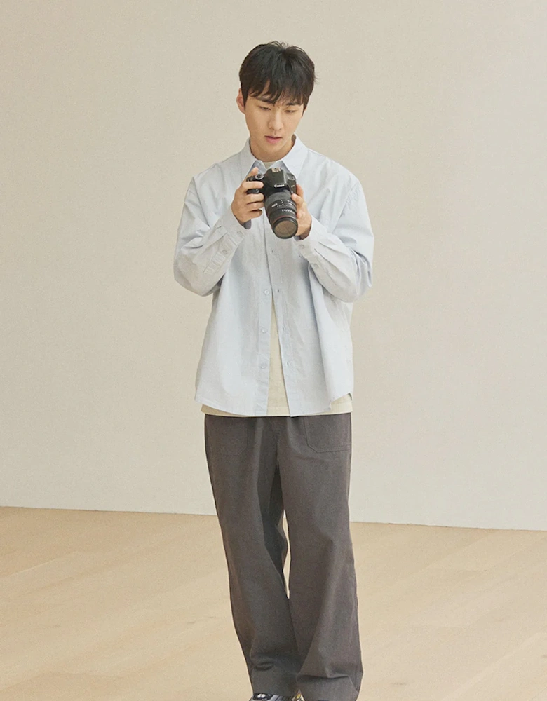 One Tuck Wide Fatigue Pants