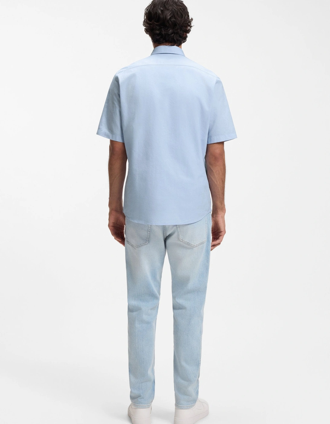 BOSS Orange Rash 2 M Shirt 460 Open Blue