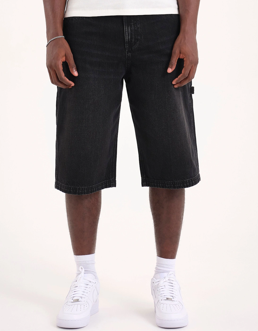 DAM DENIM SHORT - Black Denim