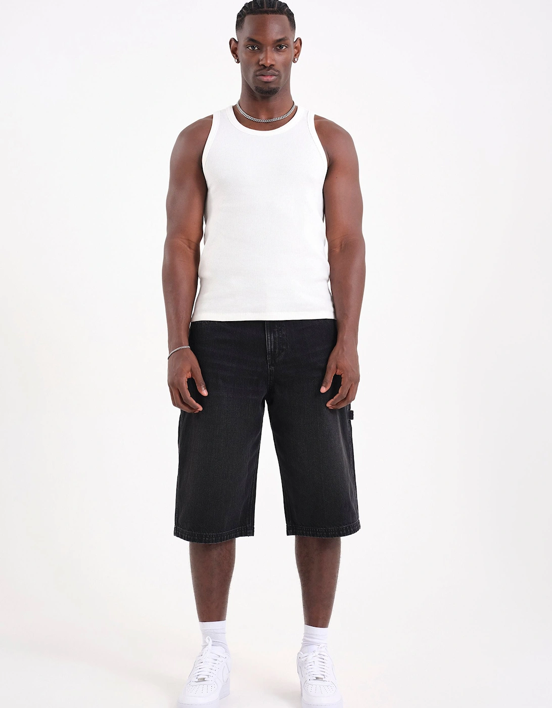 DAM DENIM SHORT - Black Denim