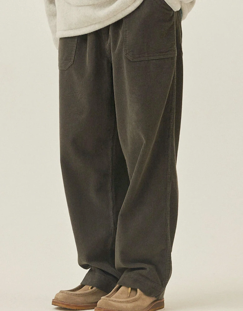 One Tuck Fatigue Corduroy Pants