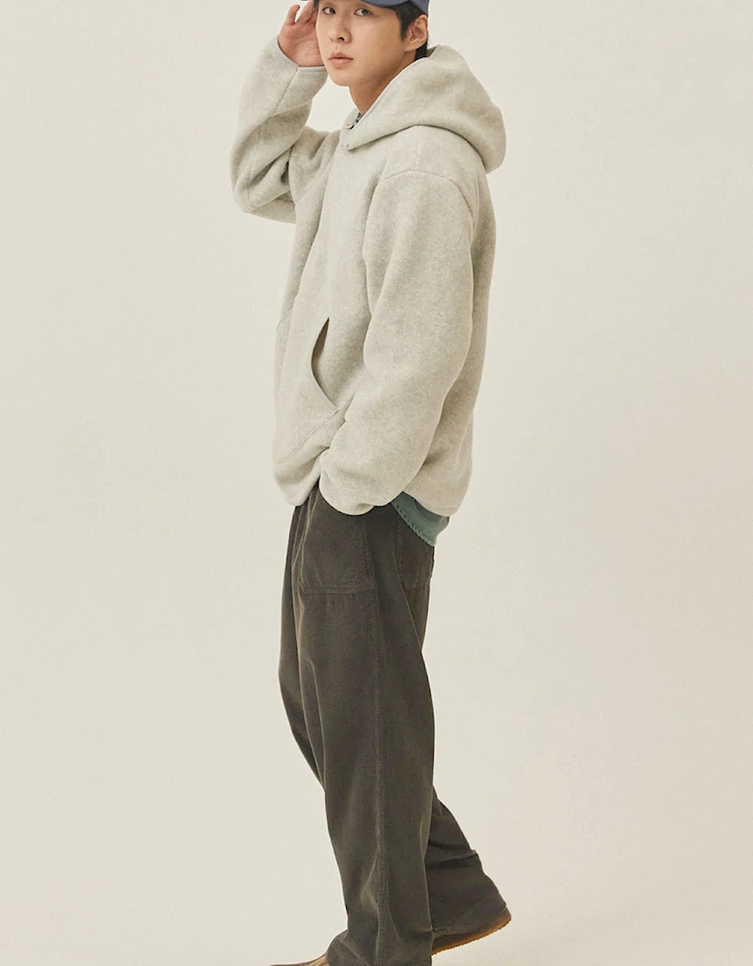 One Tuck Fatigue Corduroy Pants