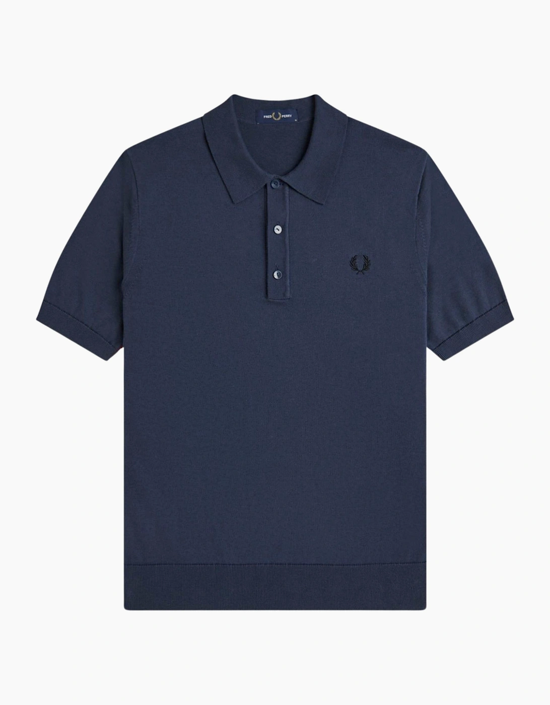 Fred Perry Cotton Knitted Polo Shirt