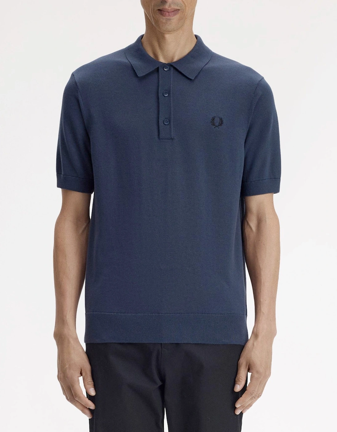 Fred Perry Cotton Knitted Polo Shirt