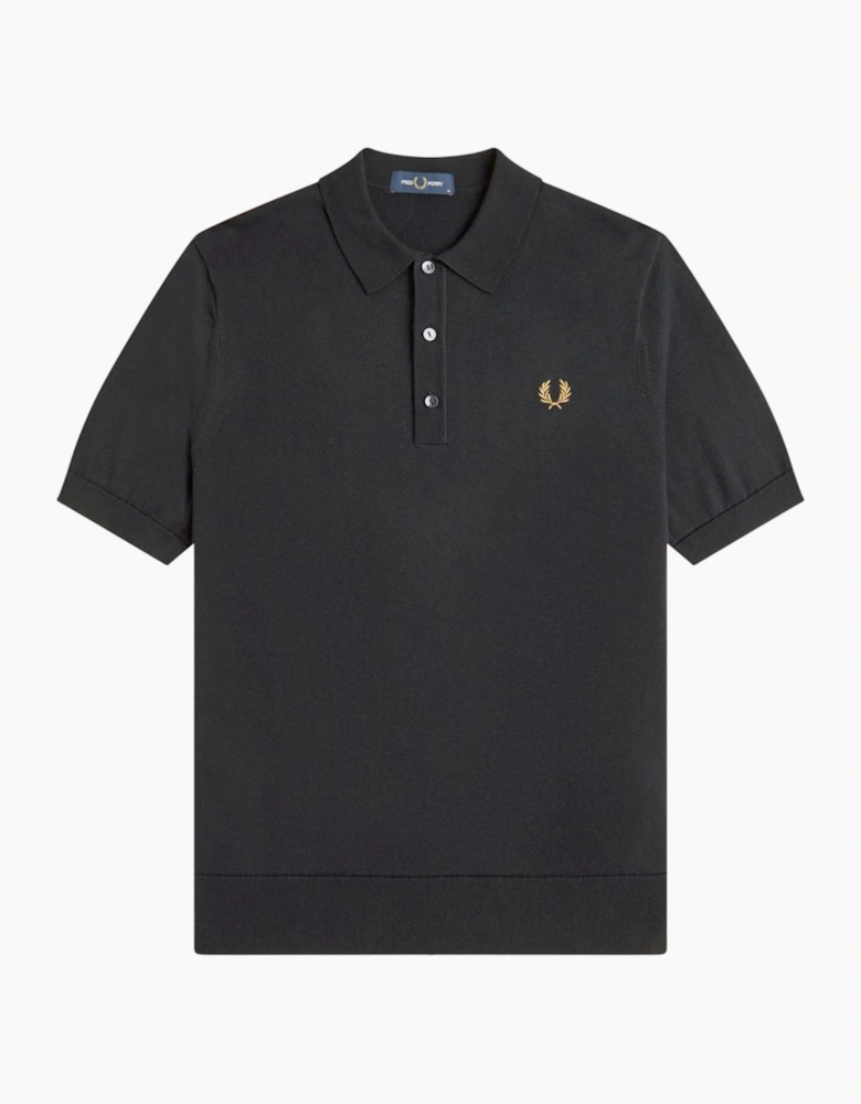 Fred Perry Cotton Knitted Polo Shirt