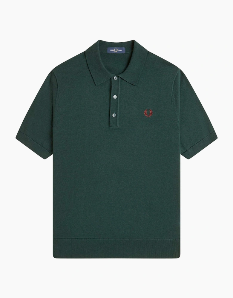 Fred Perry Cotton Knitted Polo Shirt