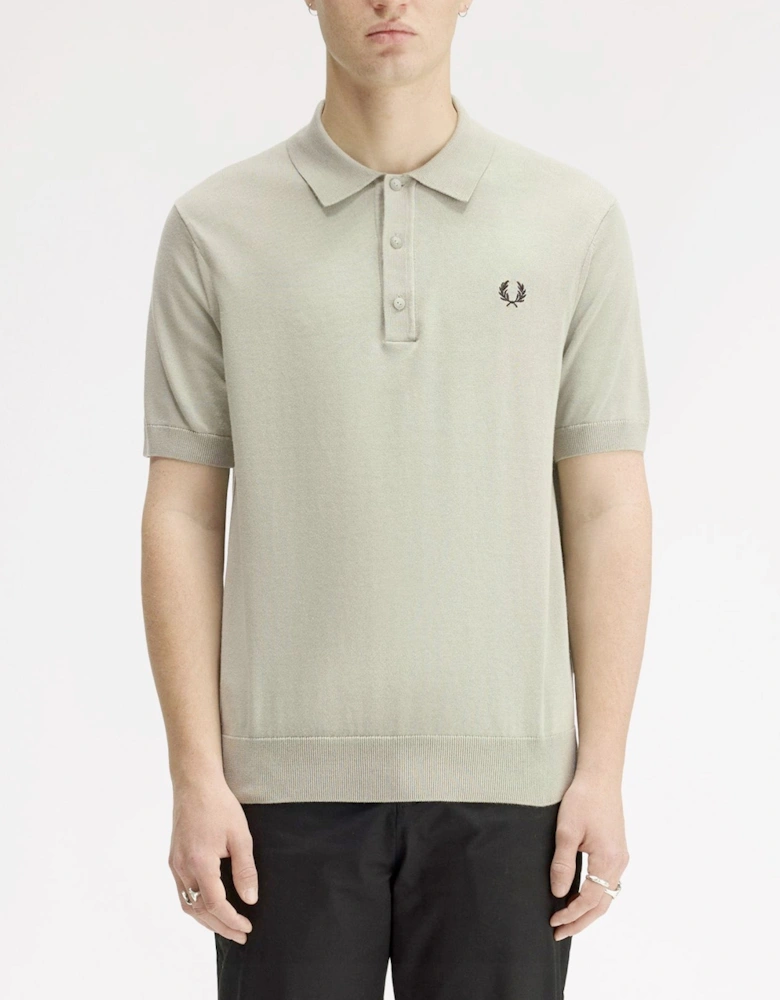 Fred Perry Cotton Knitted Polo Shirt