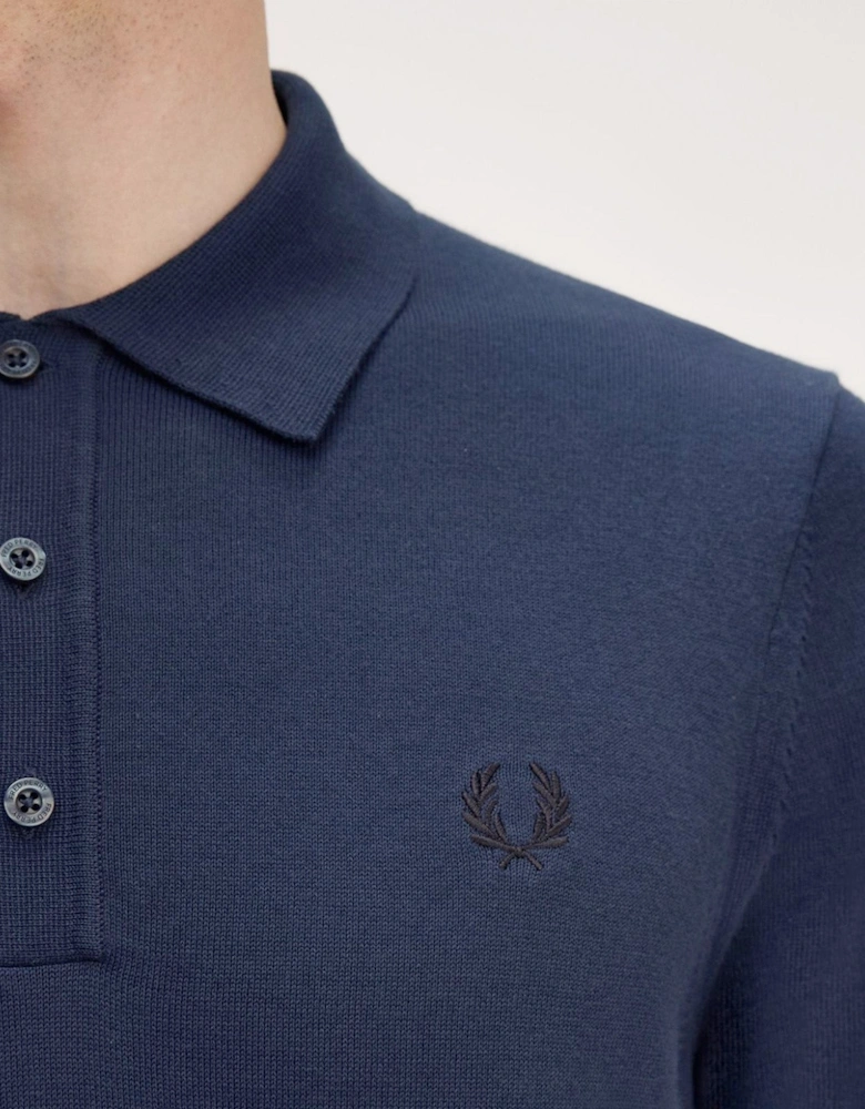 Fred Perry Cotton Knitted Polo Shirt