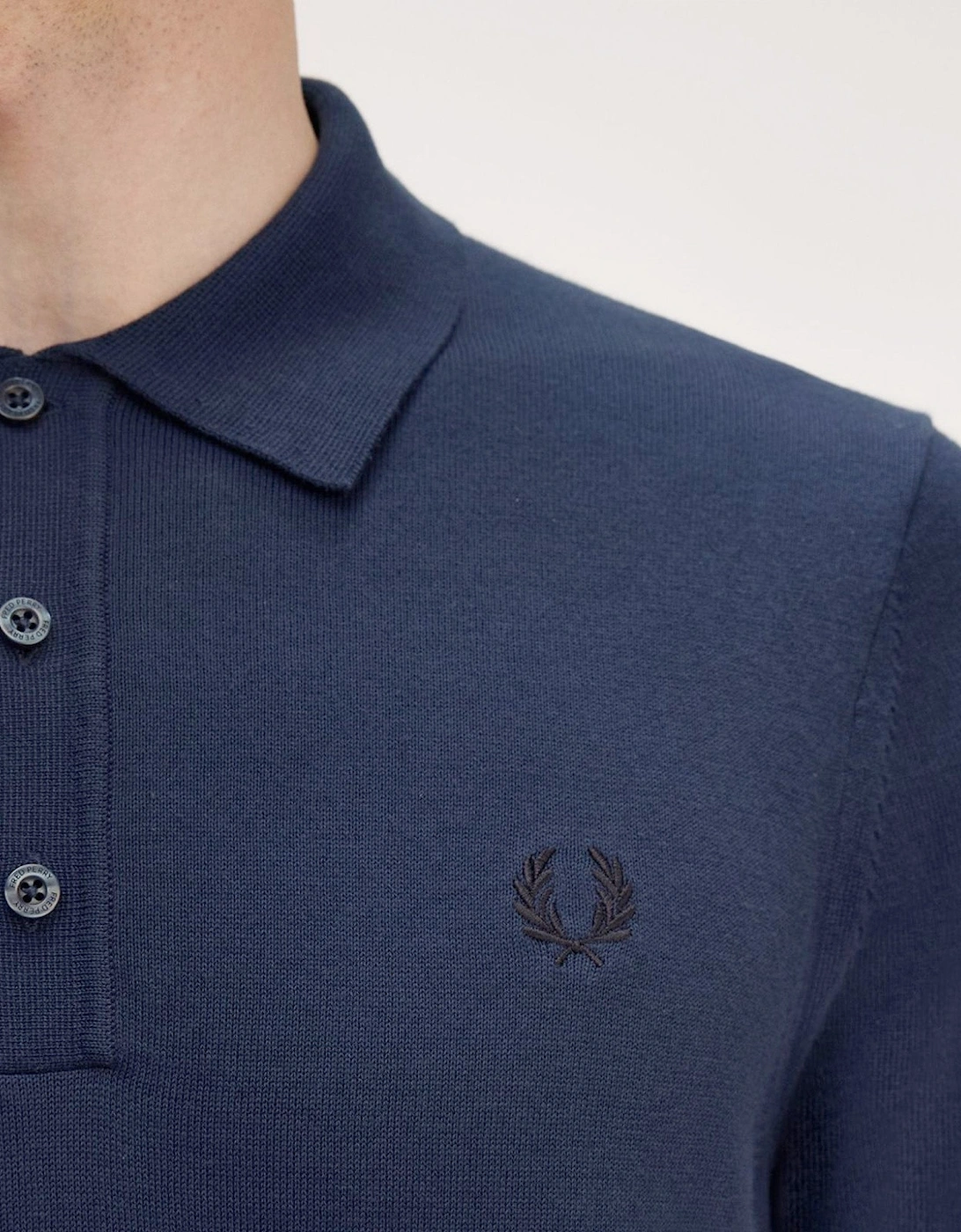 Fred Perry Cotton Knitted Polo Shirt