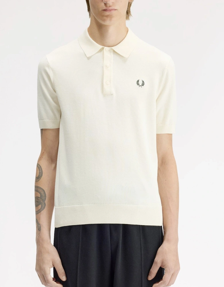 Fred Perry Cotton Knitted Polo Shirt