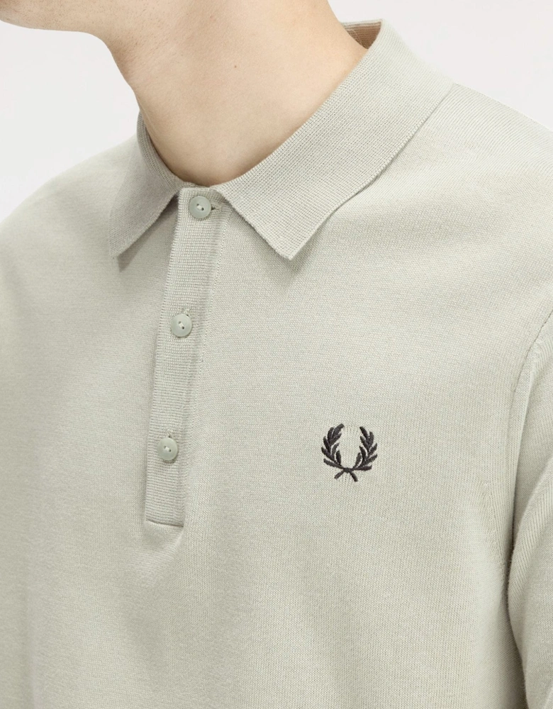 Fred Perry Cotton Knitted Polo Shirt