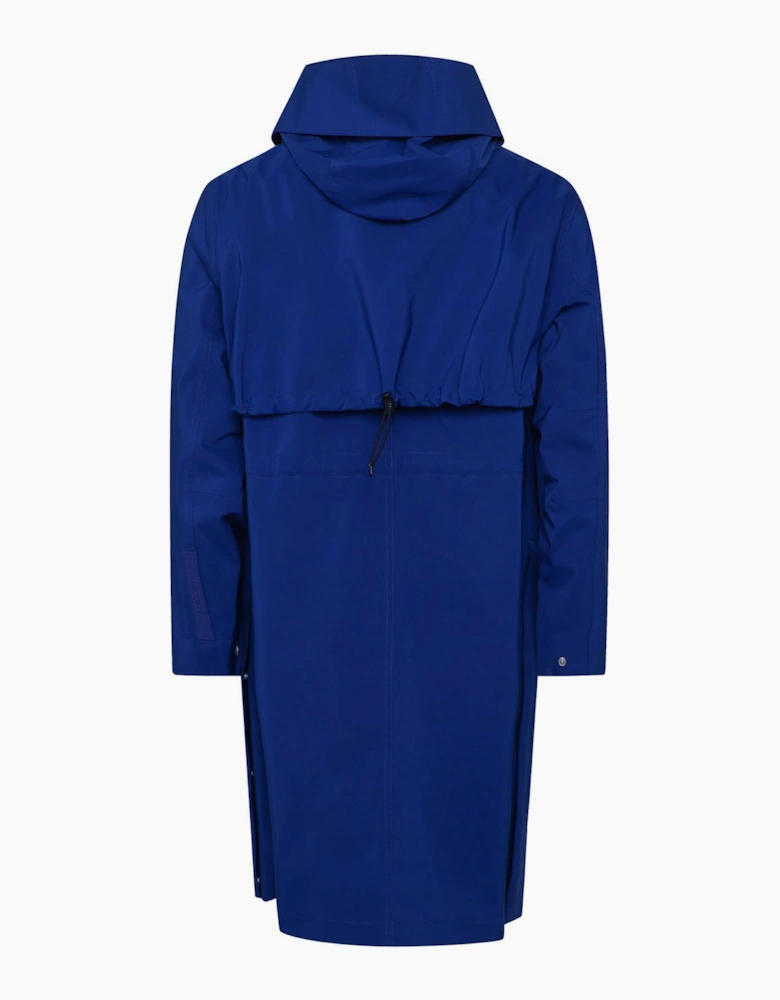 Long Hooded Water-Resistant Parka Jacket