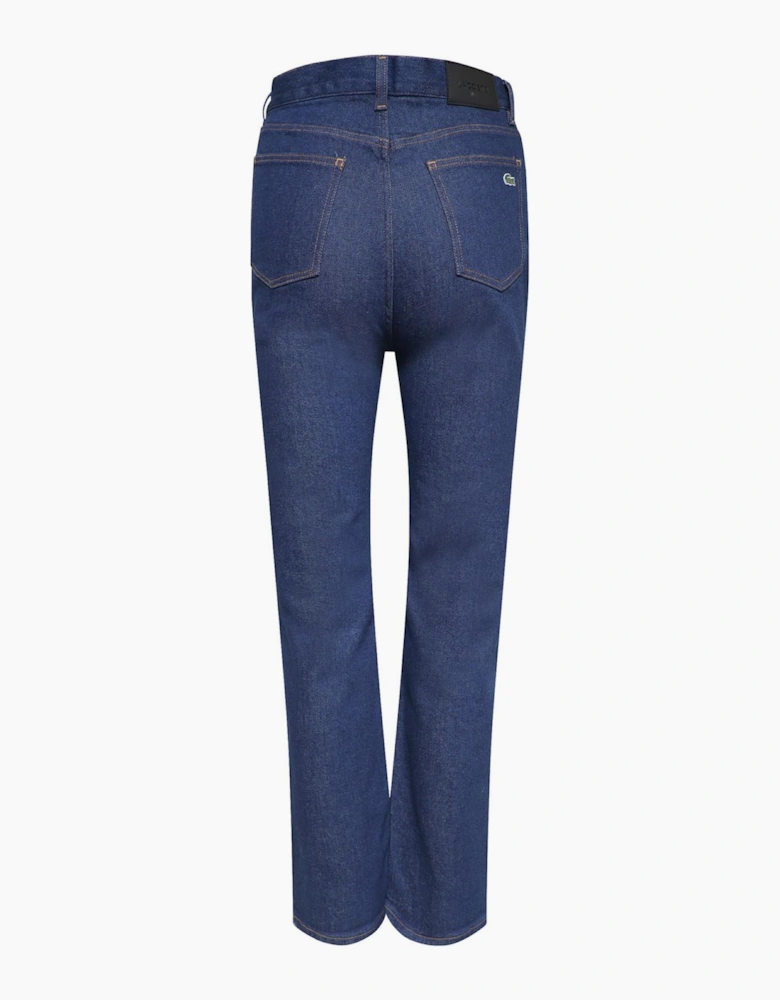 High-Waisted Flared Jeans