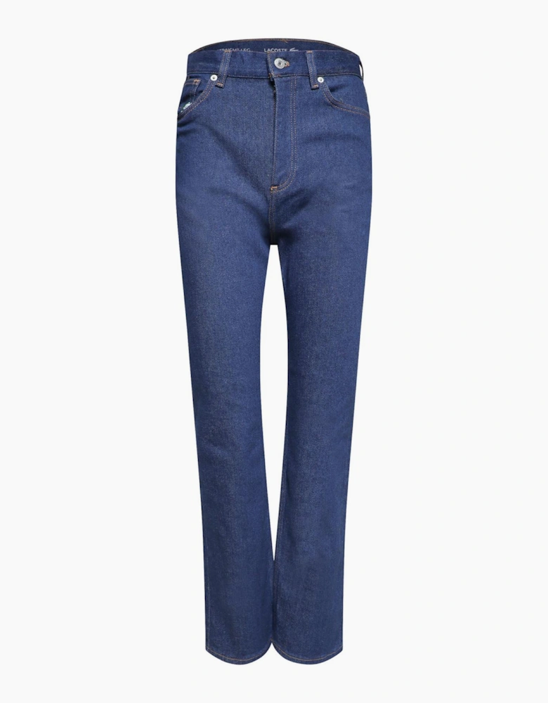 High-Waisted Flared Jeans