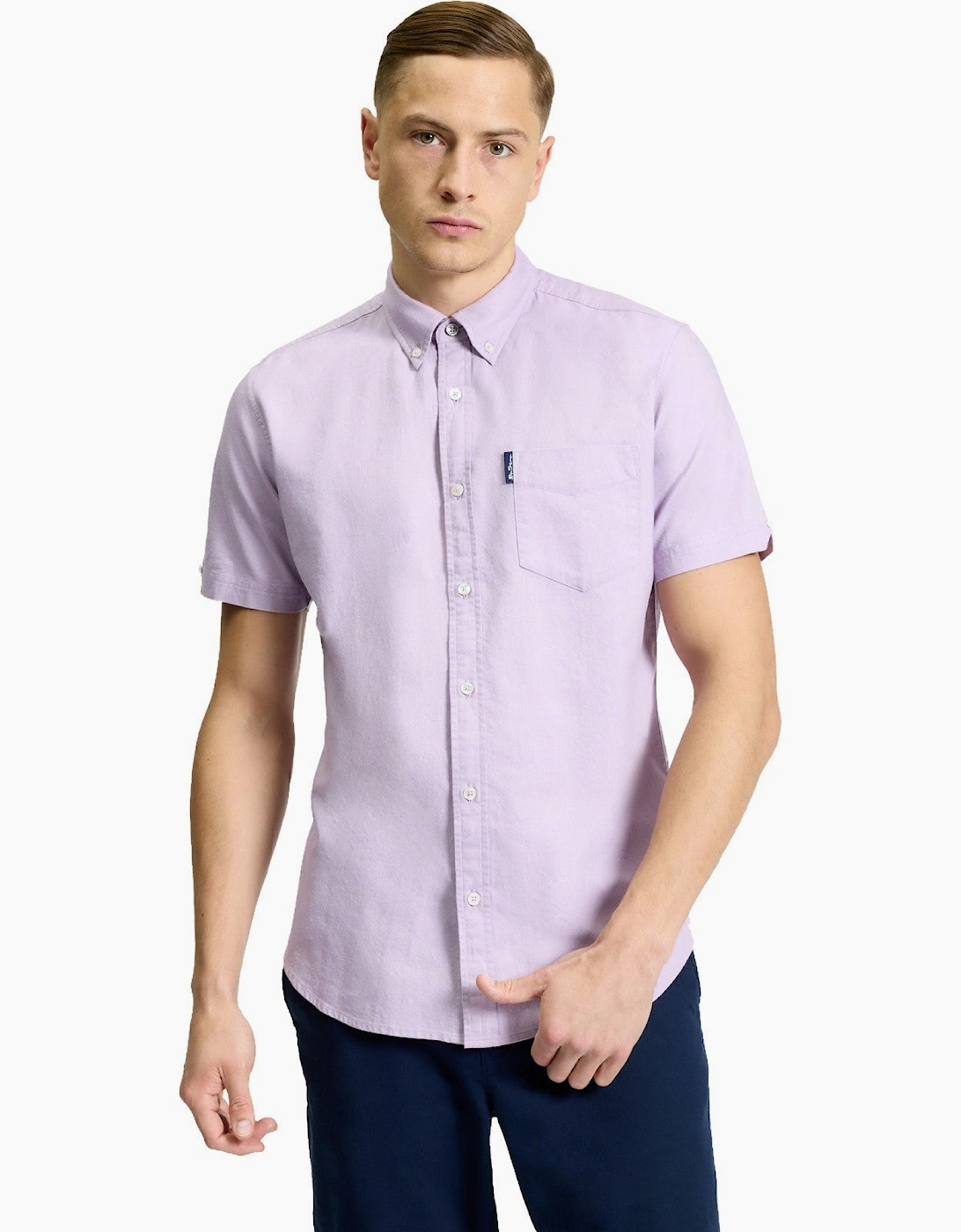 Ben Sherman Mens Signature Oxford Short Sleeve Shirt, 2 of 1
