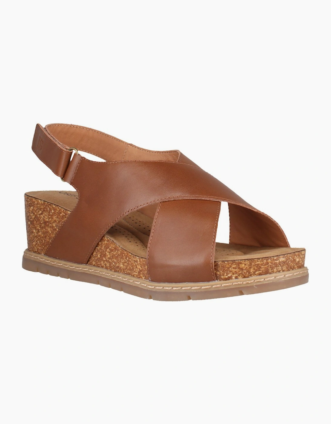 Josef Seibel Women's Eden 01 Womens Wedge Sandals - Brown - Size: 5