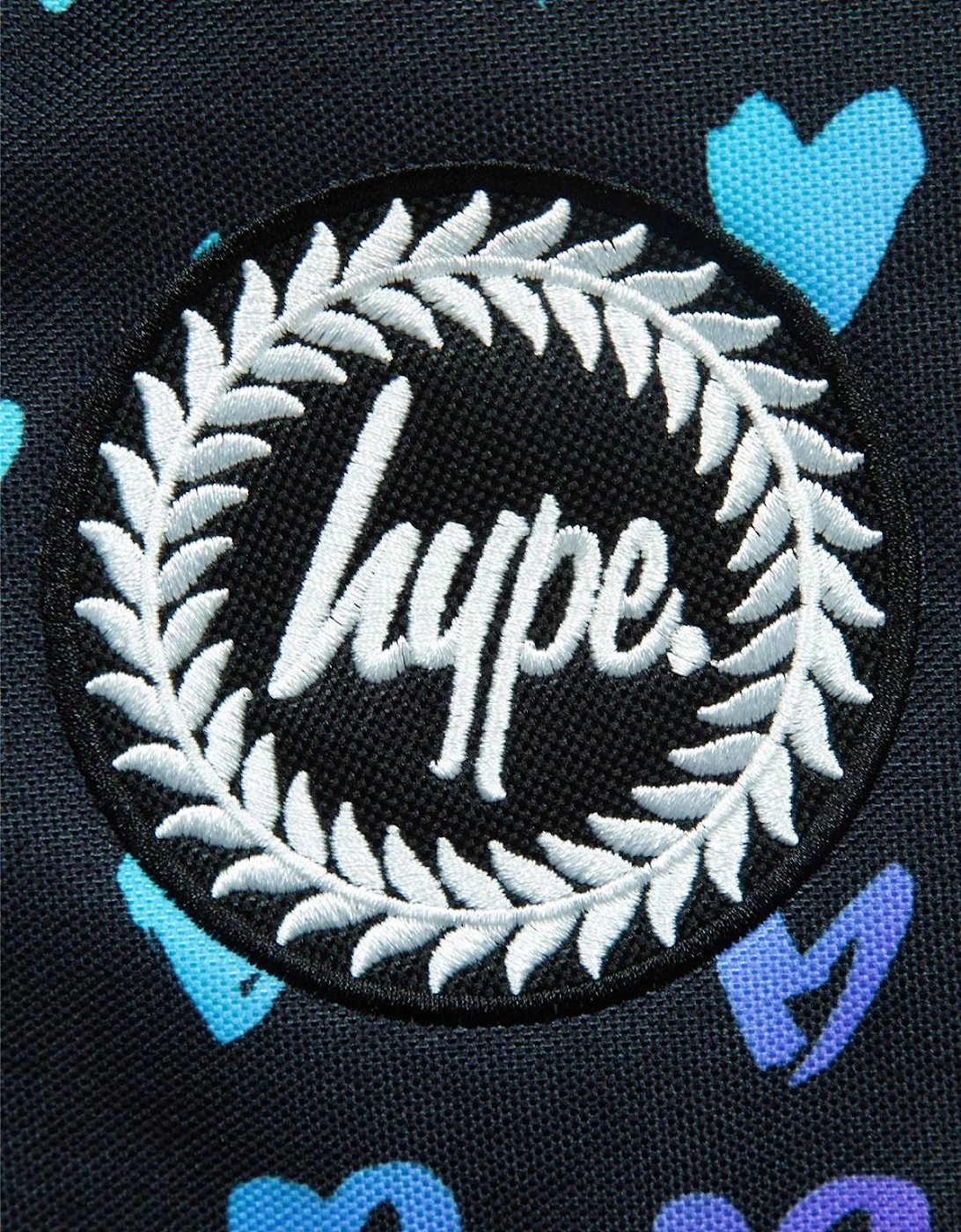 Iconic Girl's Black Scribble Hearts Backpack