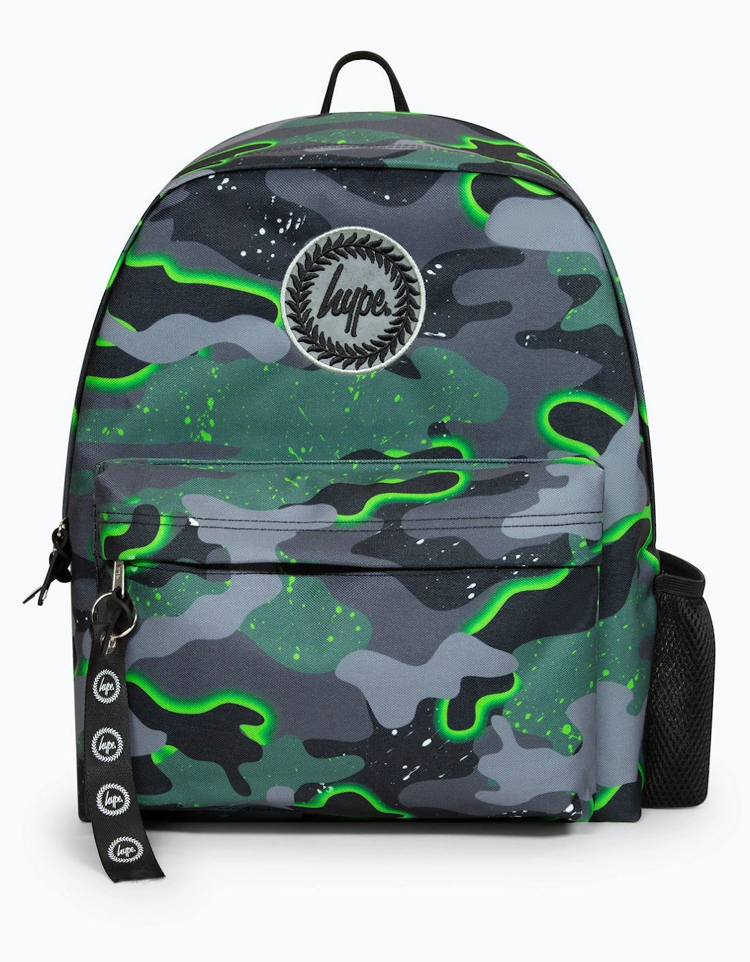 Hype Men's Green Iconic Boy's Glow Camo Backpack 40Cm