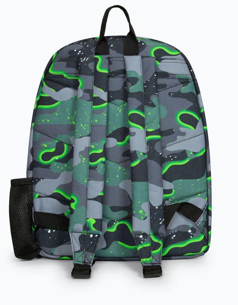 Iconic Boy's Green Glow Camo Backpack