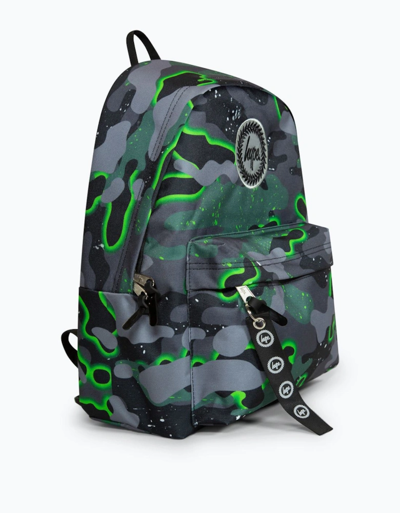 Iconic Boy's Green Glow Camo Backpack