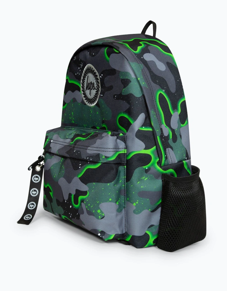 Iconic Boy's Green Glow Camo Backpack