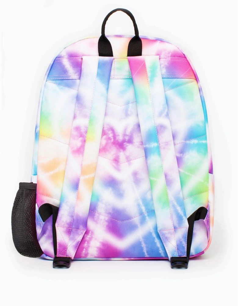 Iconic Girl's Rainbow Heart Tie Dye Backpack