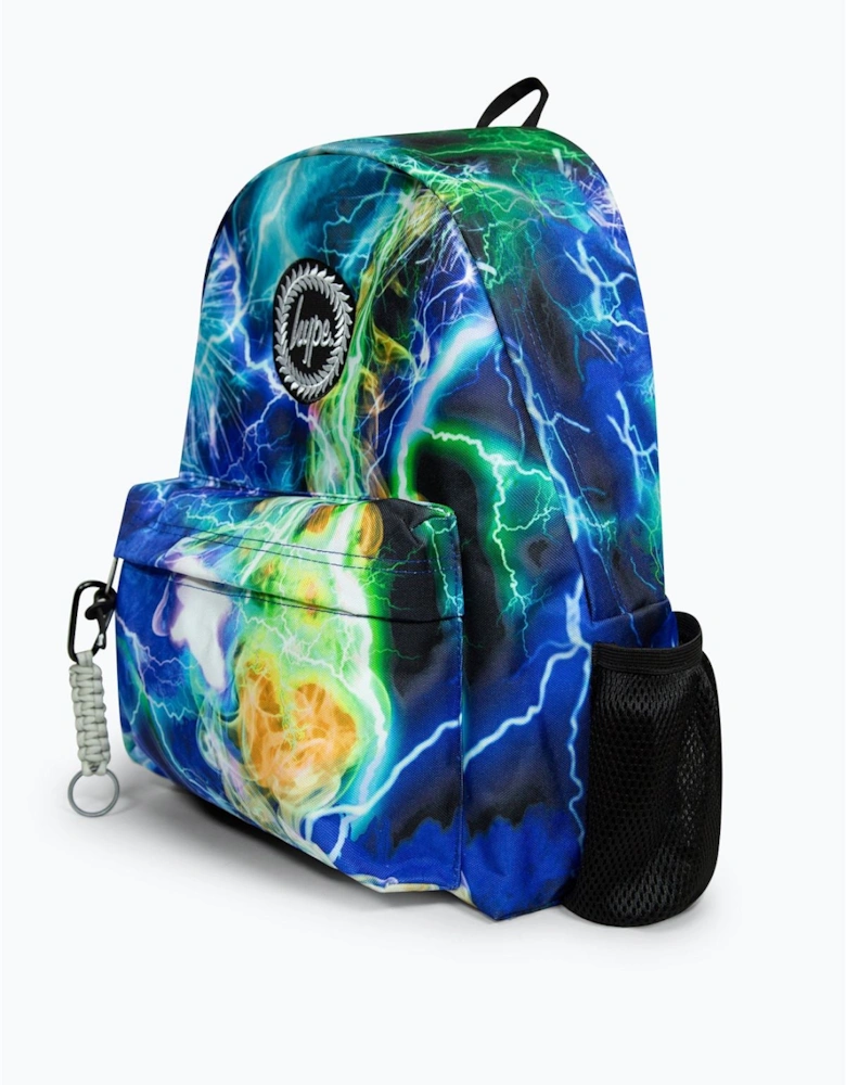 Iconic Boy's Multicoloured Lightning Storm Backpack