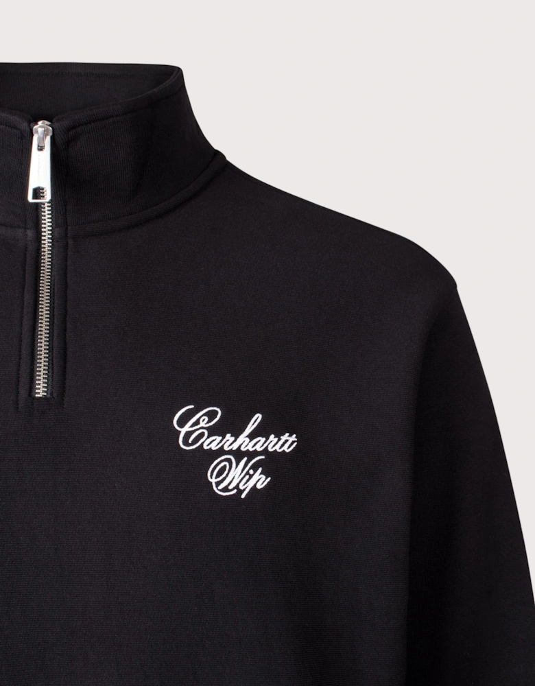 Relaxed Fit Longhand Half Zip Sweatshirt