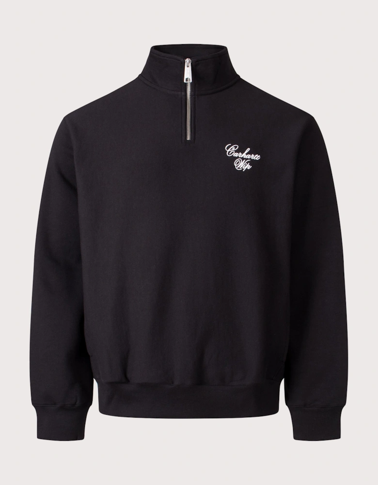 Relaxed Fit Longhand Half Zip Sweatshirt