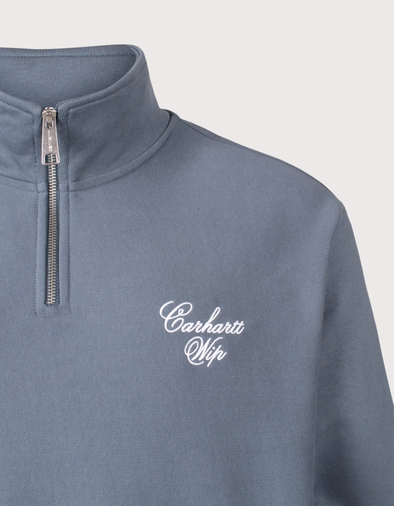 Relaxed Fit Longhand Half Zip Sweatshirt