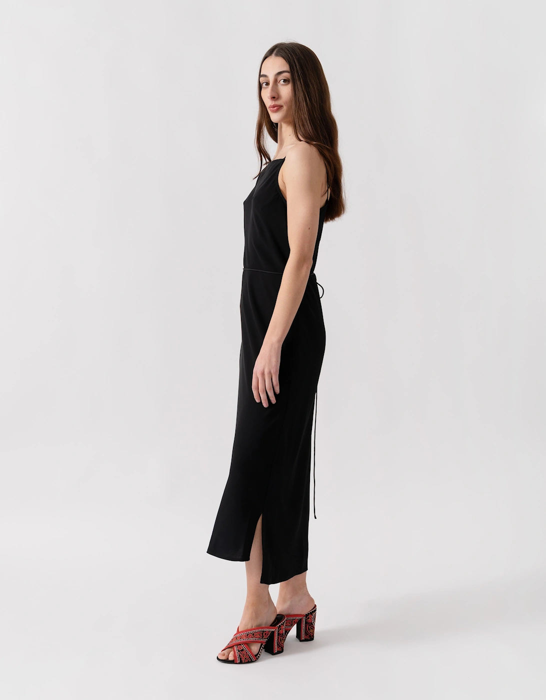 Smooth Twill Cami NS Womens Dress - Perfect Black