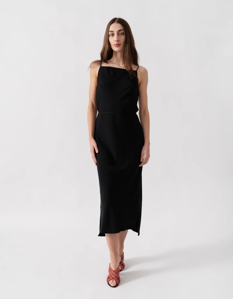 Smooth Twill Cami NS Womens Dress - Perfect Black