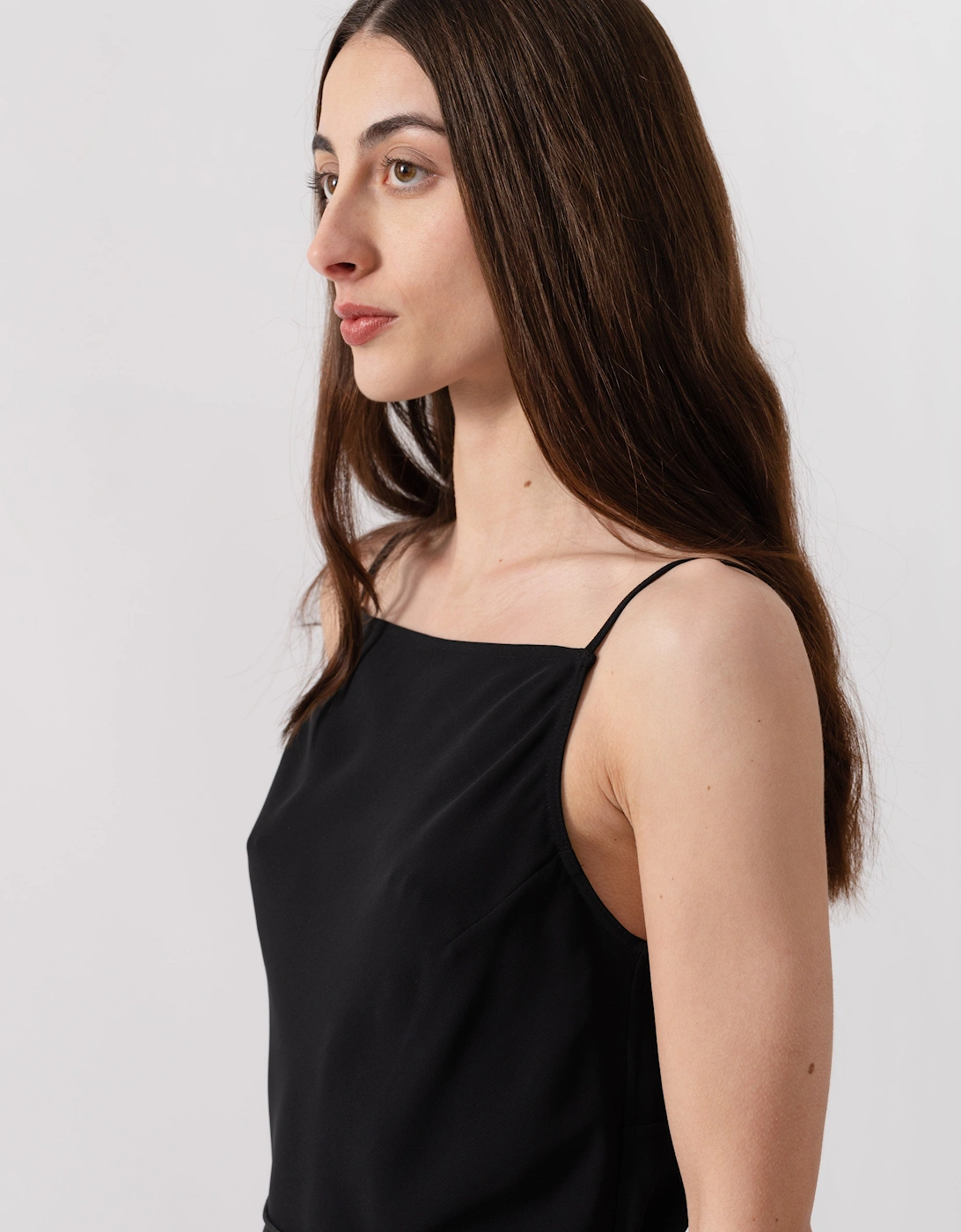 Smooth Twill Cami NS Womens Dress - Perfect Black