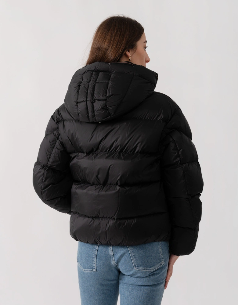 Tilly Womens Hooded Down Jacket - Black 541