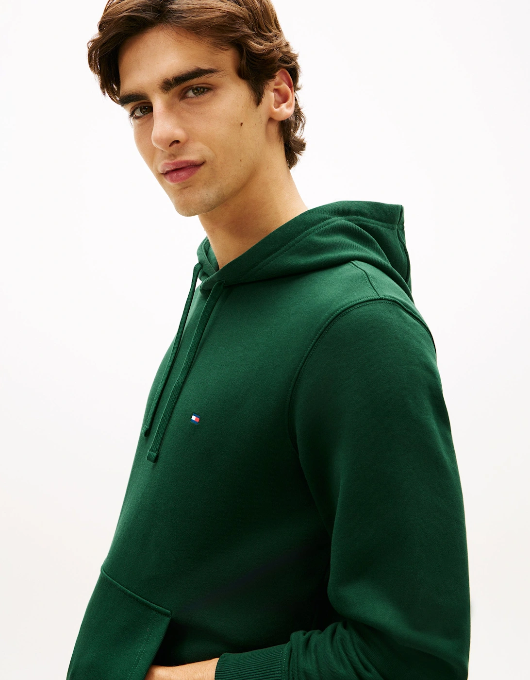 Essential Terry Mens Hoodie - Nocturnal Green