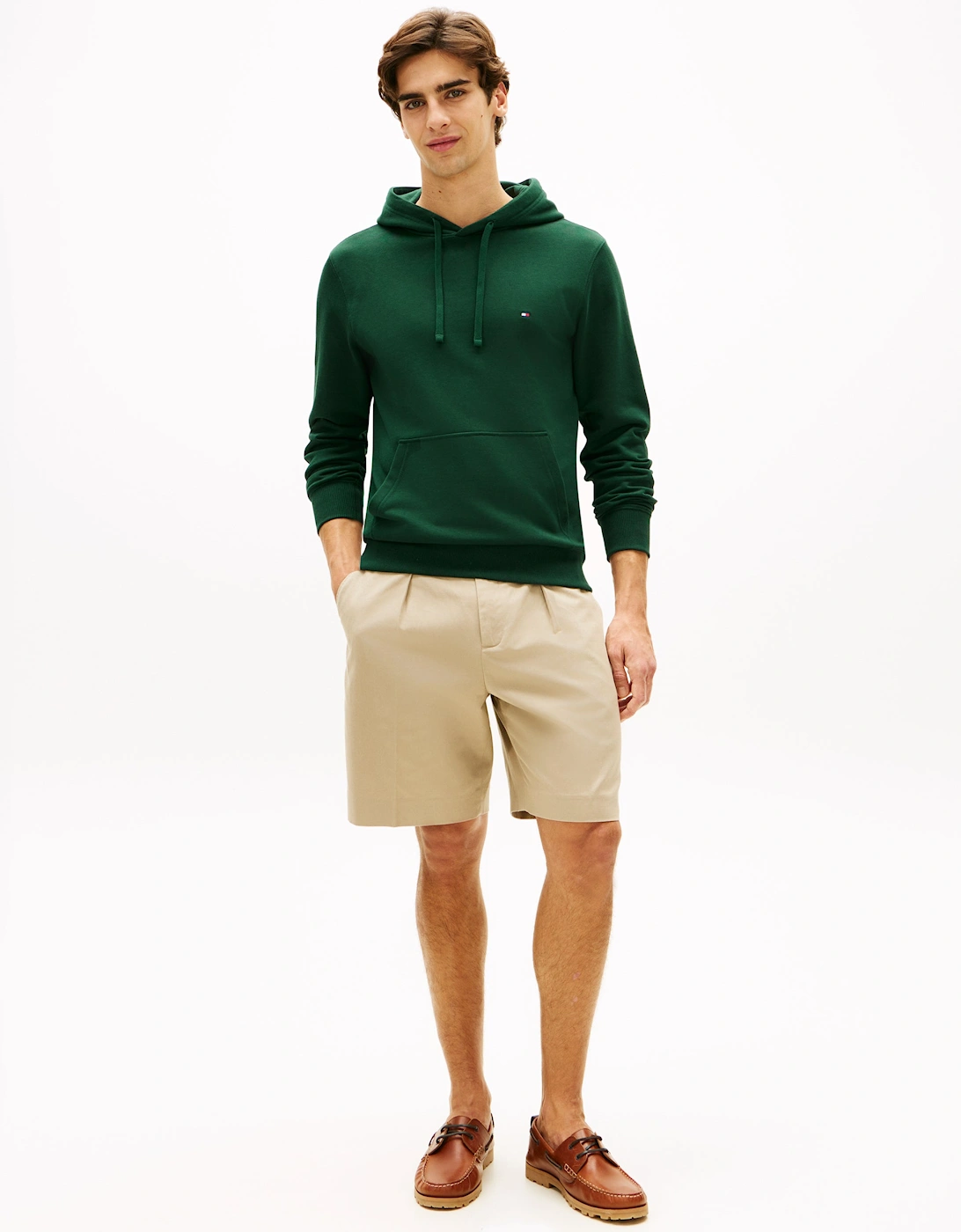 Essential Terry Mens Hoodie - Nocturnal Green
