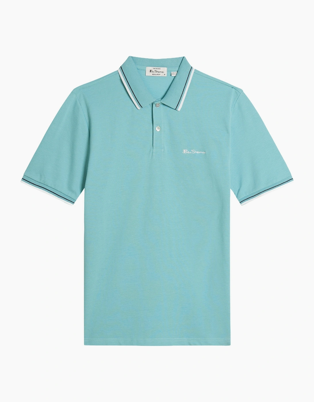 Mens Signature Pique Big & Tall Short Sleeve Polo Shirt, 2 of 1