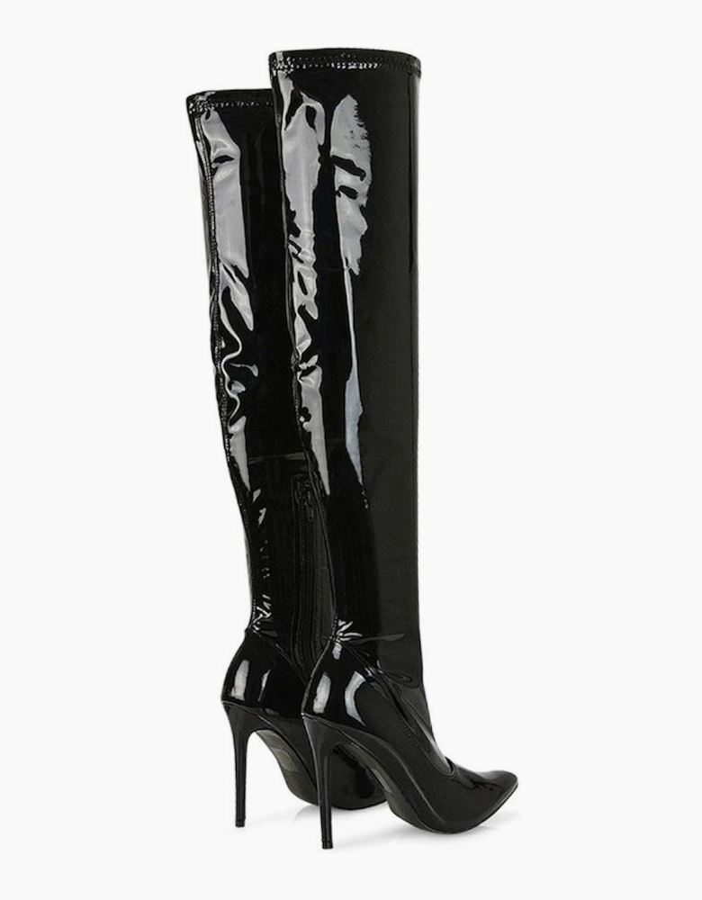Womens/Ladies Piper Zip High Heel Thigh-High Boots