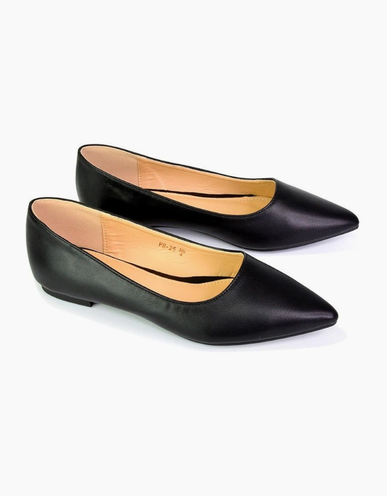 Womens/Ladies Bubbles Pointed Flat Ballerina Flats