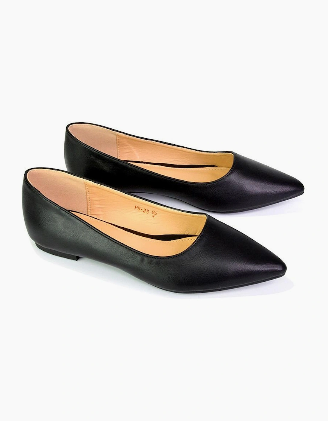 Womens/Ladies Bubbles Pointed Flat Ballerina Flats